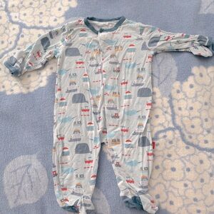 Magnetic Me Whale Narwhal Boat Onesie Footie